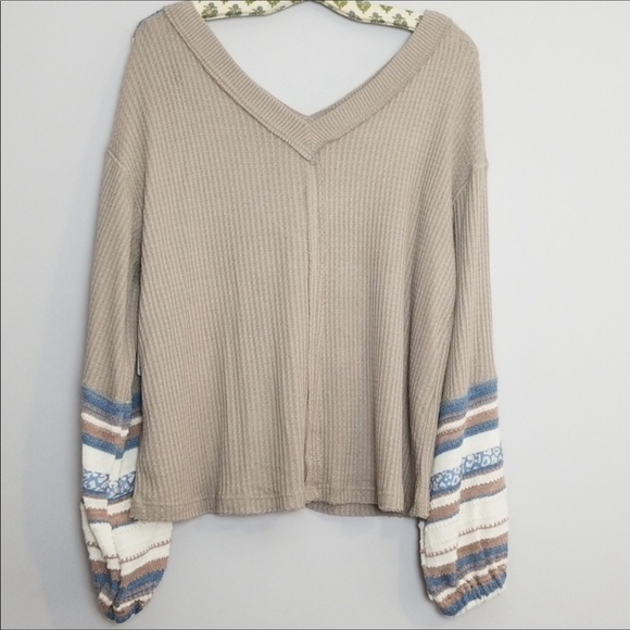 Free People Copenhagen Oversized Thermal Sweater - Picture 5 of 8